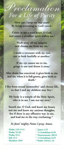 For a Life of Purity